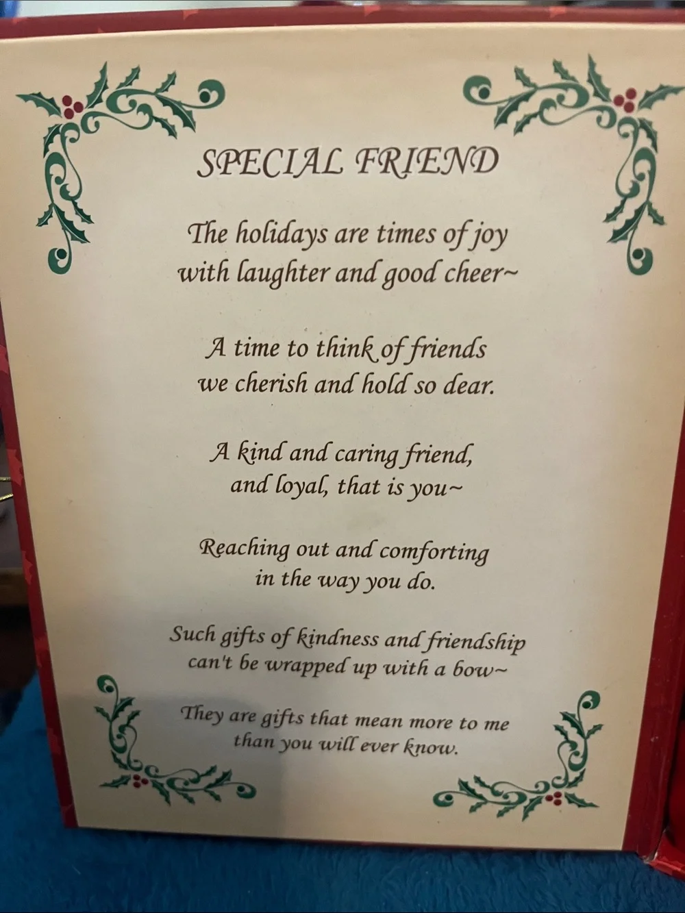 Special Friend Angel Ornament - In Box Claymation Ornament 035